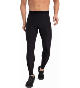 Crozwise Erkek Siyah Spor Uzun Tayt - 3187