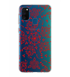 Samsung Galaxy M30s Kapak Nostalji Desen Tasarımlı Şeffaf Silikon Kılıf