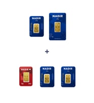 Nadir Gold 24 Ayar 18,5 Gram Altın (1 Ad 10 Gram Altın + 3 Ad 2,5 Gram Altın + 1 Ad 1 Gram Altın )