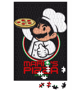 Mario Bros Mario's Pizza Puzzle 240 Parça Yapboz