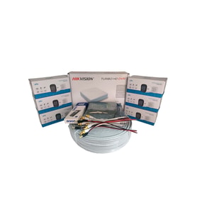 Hikvision 6'lı Güvenlik Kamerası Seti, Mikrofonlu, Uzaktan İzleme, Olay Anında Bildirim