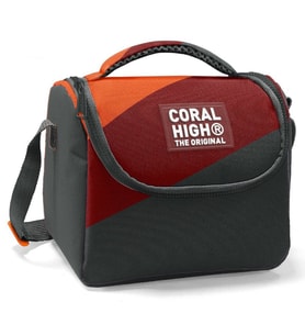 Coral High İlkokul Erkek Çocuk Okul Beslenme Çantası, Turuncu Bordo Gri Renkli, Termoslu (Isı Yalıtımlı) (Çok Renkli)