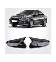Fiat Linea 2012-2015 Parlak Siyah Batman Ayna Kapağı