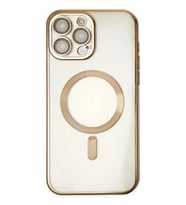 Durukar® iPhone 13 Pro Kılıf Kross Magneticsafe Kapak - Gold