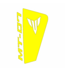 Yamaha Mt07 2014 - 2017 Uyumlu Sarı Siperlik Sticker Set