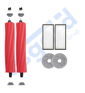 Roborock Q REVO PRO-S-MAXV Uyumlu 2 Ana Fırça 2 Filtre 2 Mop PKT-iasgf0000549