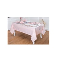 Afife Kadife Gümüş Pudra Sofra Takımı 8 Kişilik 160x230 Cm 34 Prç. 1425 (Standart)