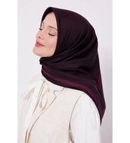 Lesscarves Çift Taraflı Düz Pamuk İpek Eşarp LS2200