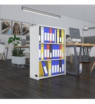 Kenzlife klasörlük raflı ilkutay byz 105*80*30 kitaplık ofis arkalıksız