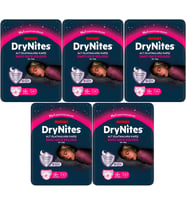 Drynites Emici Gece Külodu/Külot Bez Kız 13+ Yaş (48-60KG) X Large 45 Adet (5PK*9)