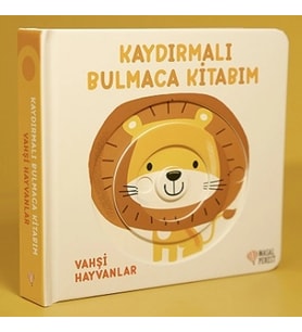 Vahşi Hayvanlar - Kaydırmalı Bulmaca Kitabım Serisi (Ciltli)