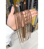 Hematit Taşı Rondela Kesim Parlak Kahverengi 4x2mm Doğal Taş Dizi