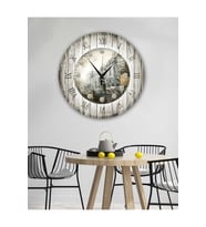 Retro Tasarımlı Duvar Saati 35X35 CM (Baskılı)