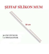 Mum Silikon İnce Ø7mmX30 cm Sıcak Mum Silikon Çubuk Uç 1 Kg (80 Adet)