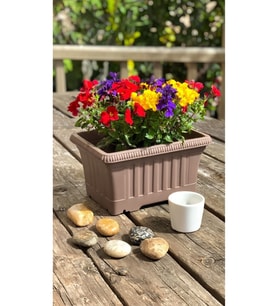 Ova Balkon Saksı No:1 – 27x16 cm, 3.5 Litre Dikdörtgen Saksı