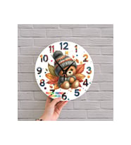 bilge Tasarım Çocuk Odası Duvar Saati 30 x 30 CM (Çok Renkli)