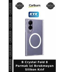 B Crystal Fold 8 Parmak izi Bırakmayan Silikon Kılıf Yüzey Tasarım Gam