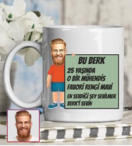 Kişiye Özel Karikatür Tasarım Kupa Bardak 95640