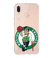 Huawei P20 Lite Uyumlu Kapak Boston Celtics Tasarımlı Şeffaf Silikon Kılıf