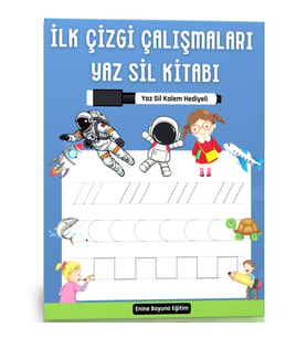 İlk Çizgi Çalışmaları YAZ-SİL Kitabı