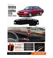 TOYOTA CARINA T170 (1988-1992) Uyumlu Torpido Örtüsü Torpido Kılıfı - Siyah