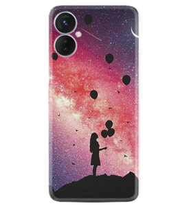 Tecno Spark 9T Kılıf Resimli Desenli Baskılı Silikon Flowers Cat 2 1349