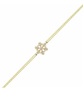 Kartanesi Altın Zincir Bileklik 14K Gold (Çok Renkli)