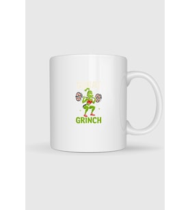 Gym Fitness Squat Grinch Baskılı Kupa Bardak