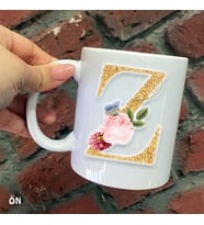Size Özel Z Harfli Seramik Baskılı Kupa Bardaklar