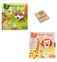 Yapı Kredi Kuklalı Sesli Kitap Minik Kurt ve Aslan 6 Farklı Ses + Telefon Standı