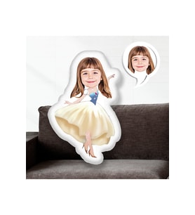 Kişiye Özel Fotoğraflı Prenses Yastık 30 cm