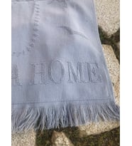 Plaj Havlusu Jakarlı 70x140 cm Gri