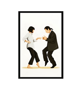 Pulp Fiction – İkonik Film Temalı Hediye Not Kartı & Kartpostal  10x15 (Haki-Beyaz-Kırmızı-Siyah-İndigo)
