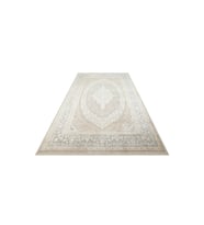 Makine Kaymaz Yıkanabilir Krem Eskitme Salon Halısı Mutfak Halısı Koridor Halısı Yolluk mhl 08 cream