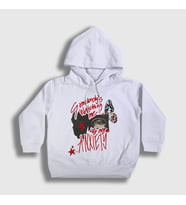Presmono Unisex Çocuk Beyaz Somebody's Watching Me Doechii Kapüşonlu Sweatshirt 545148tt