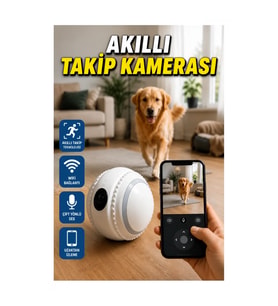 Yapay Zekâ Destekli WiFi Akıllı Takip Kamerası – Bebek ve Evcil Hayvan İzleme