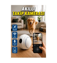 Yapay Zekâ Destekli WiFi Akıllı Takip Kamerası – Bebek ve Evcil Hayvan İzleme