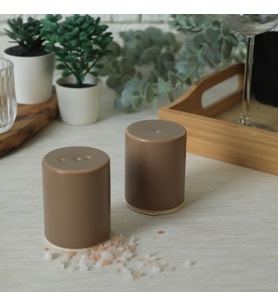 Keramika Mat Toprak Taupe Stackable Tuzluk / Biberlik 6 Cm
