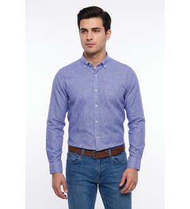 Erkek Slim Fitt Uzun Kol % 100 Pamuk Gömlek BGL-ST05627