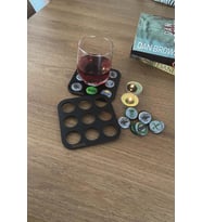 Bardak Altlığı 1 Adet Şişe Kapağı Eklenen Soda Gazoz Bira  Kapağı Sonradan Eklemeli (Renksiz)