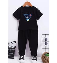 Çocuk Space Alt - Üst Eşofman Takımı (Siyah)