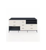 Kronos Konsol 2 Raflı 7 Çekmeceli  220x59x99 Antrasit-Antrasit/Aytaşı