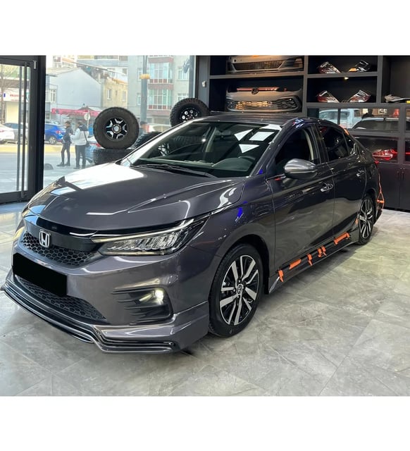Honda City 2022 2023 Yan Marşpiyel Seti Mat Siyah Plastik 2 Adet