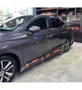 Honda City 2022 2023 Yan Marşpiyel Seti Mat Siyah Plastik 2 Adet