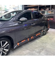 Honda City 2022 2023 Yan Marşpiyel Seti Mat Siyah Plastik 2 Adet