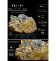 Sertifikalı Doğal Kyanit Taşı Kütle – Ham Lifli Kristal Yapılı Koleksiyonluk Mineral Taşı NO3