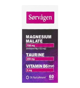 Sorvagen Magnezyum Malat Taurin ve Vitamin B6 P5P 60 Tablet