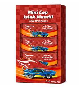 Islak Mini Cep Mendili 8'li