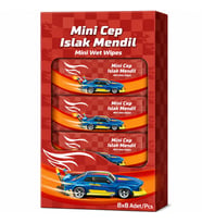Islak Mini Cep Mendili 8'li