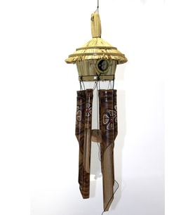 River World 50 cm'lik Kuş Yuvalı Hasır Bambu Çan